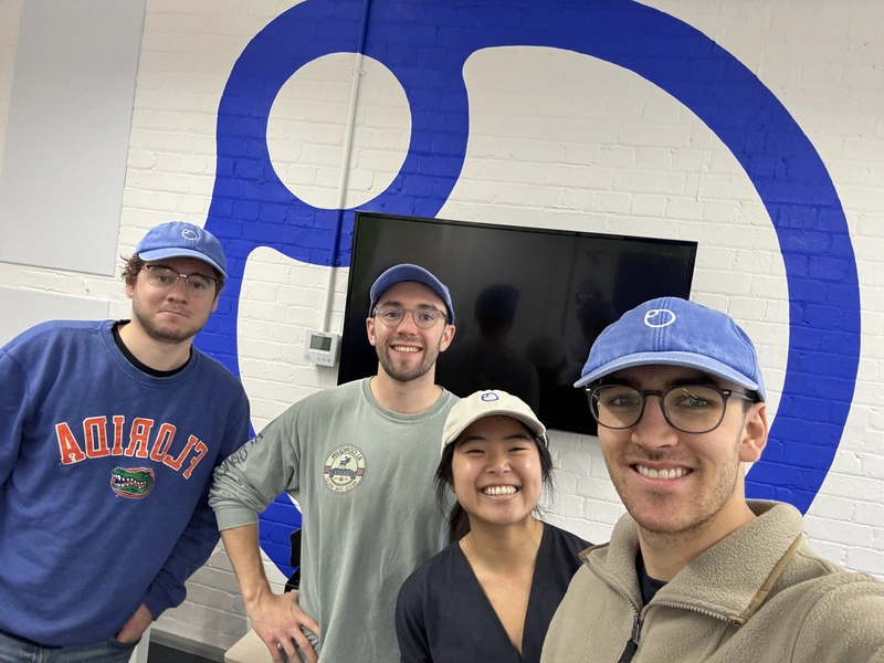 BlueDot team members at an event